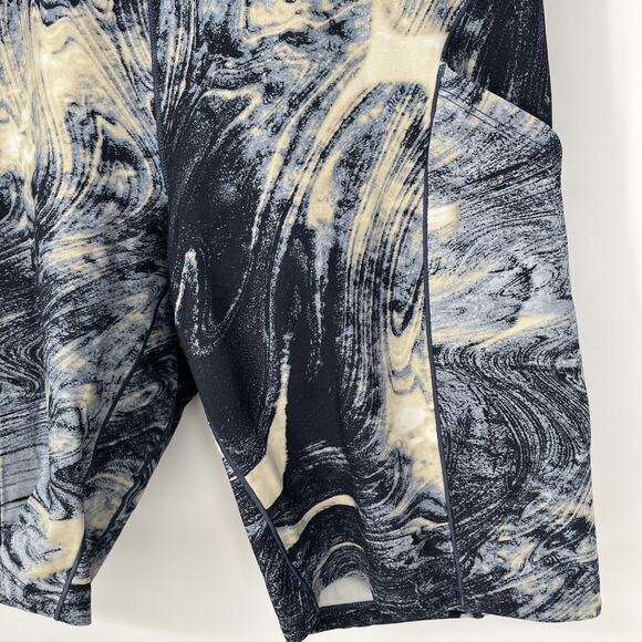 Lululemon Esker Shorts Lava Print Blue Denim Multi Lululemon Lab - Picture 6 of 10